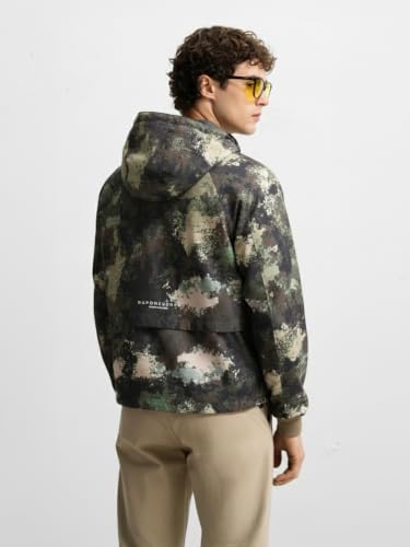 Image of The Indian Garage Co Men Regular Fit Full Sleeves Printed Puffer Jackets