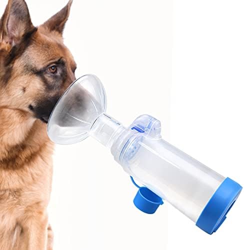 Xunboo Aerosol Chamber for Pets Inhaler Spacer for Cat or Dog Handheld Spacer with Exclusive Breathing Indicator and Mask (for Dogs)