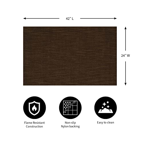 Tapete Plow & Hearth Dalton 2x3 pies color Chocolate miniatura 2