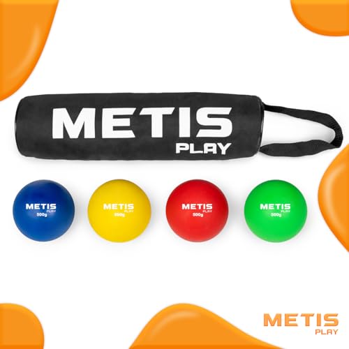 Poids de lancer du poids junior METIS Play 500 g multicolore et résistant pack de 4 - 2