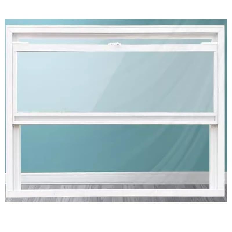 Fenêtre affleurante blanche inclinable en aluminium pour remorque de vente