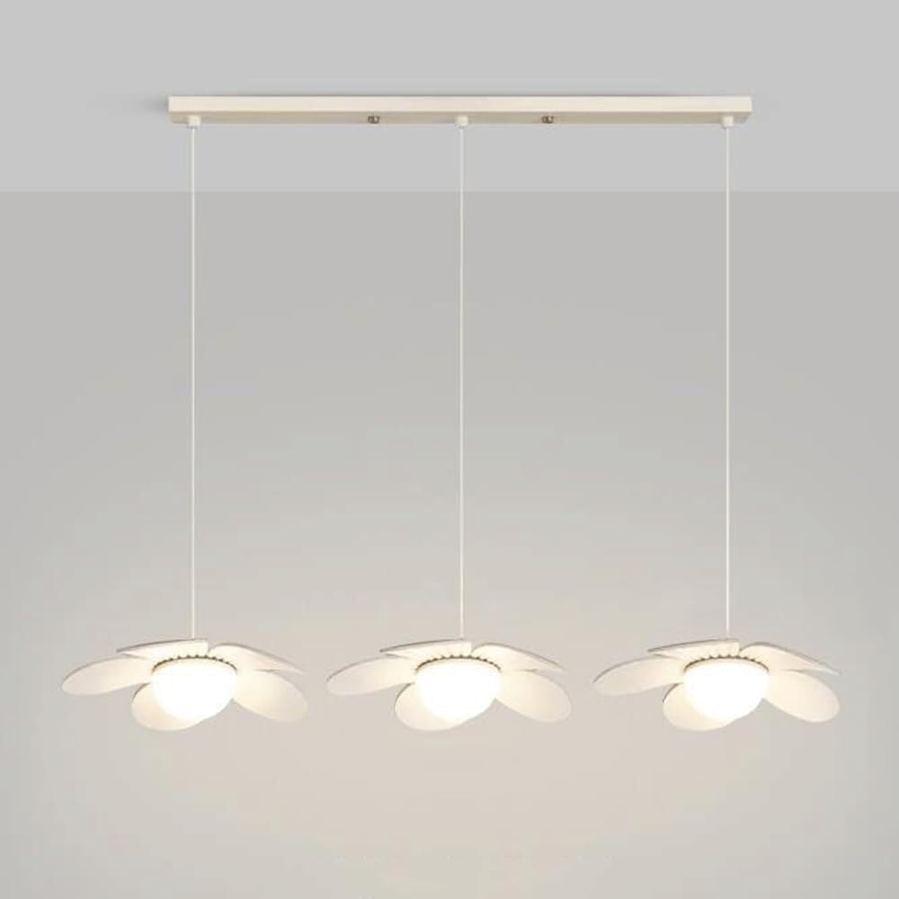 Lampes suspendues en métal style fleur pour bar et salon moderne