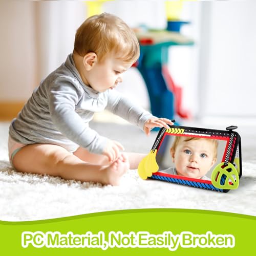 VFANDV Baby Spiegel Spielzeug 0-12 Monate - Faltbares Bauchlage Spielzeug für Neugeborene - Geschenk für Babys