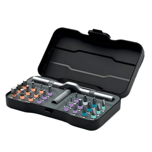 Juego de llaves de trinquete - Juego de destornilladores versátil, organizador de herramientas manuales duraderas, llave portátil multifuncional, kit de reparación electrónica para mantenimiento de