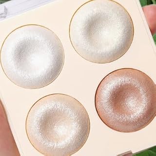 4 Color Baked Shimmer Eyeshadow Palette, Pear...
