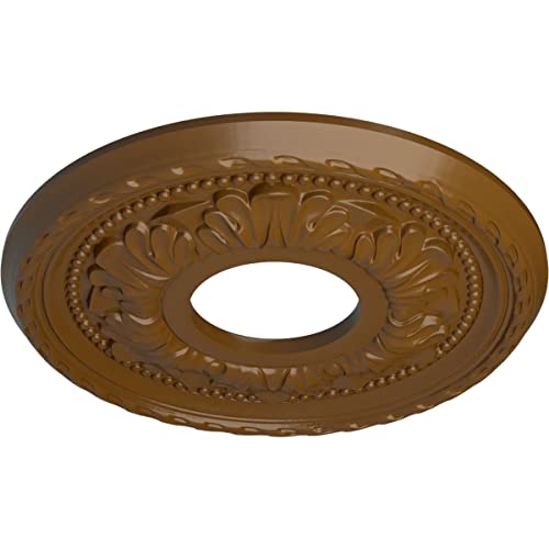 Image of Ekena Millwork Palmetto Ceiling Medallion, Smokey Topaz
