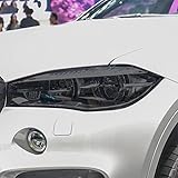 2 pièces Film De Protection De Phare De Voiture Fumé Noir Teinte Wrap Vinyle Transparent TPU Autocollant, pour BMW X6 F16 M F86 2015-2019 M50d