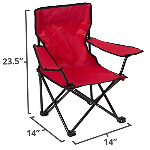 Pacific Play Tents Ruby Red Kids Super Folding Chair, 14" L X 14" W X 23.5" H #TOP2