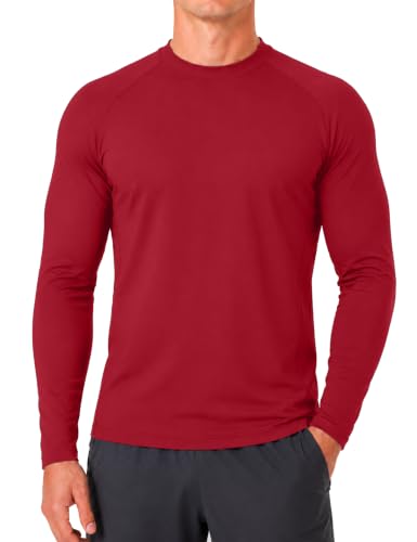 Roadbox 2 Pack Mens Thermal Long Sleeve Shirts Fleece Lined Undershirt Tops | Cold Weather Warm Base Layer, Comfortable 4-Way Stretch, Moisture Wicking, Athletic Thermals, Workout, Running, Winter Sport — view 2