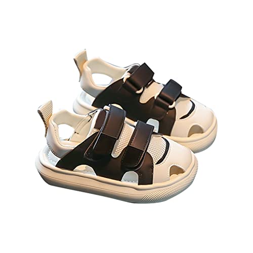 Summer New Soft Bottom Hollow Mesh Non Slip Kids Fashion Casual Sports Beach Kids Flip Flops with Back Strap Girls (Black, 6.5 Infant)