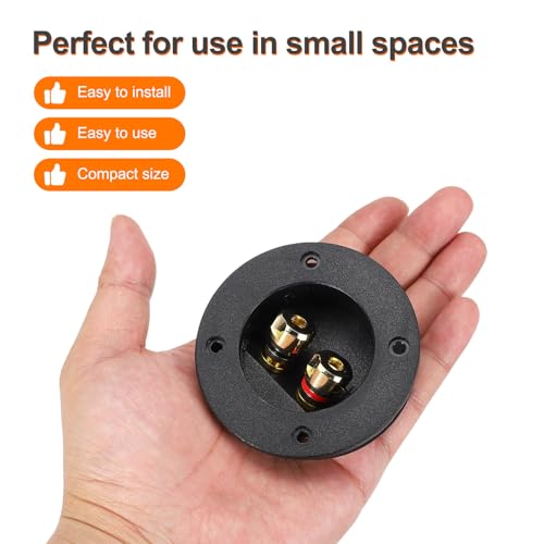 Conector de enchufe de subwoofer con postes de unión dobles para una conexión estable de audio 4