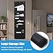 4 Pack Hanging Wall File Organizer, Storage Pocket Chart with Over Door Hangers, for File Folders, Classroom, Office, Home, 46.85x14 Inch