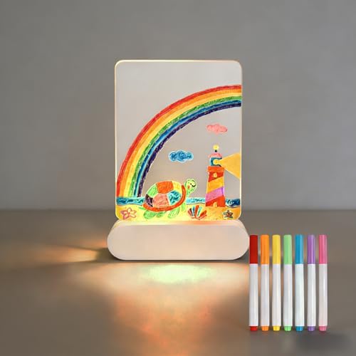 Tableau Lumineux Message Led 22 X 15 Cm, Tablette Lumineuse Dessin Enfant, Tableau Lumineux En...