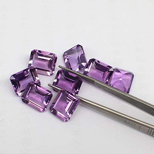 Améthyste octogone 8x6mm de qualité AAA supérieure pour haute joaillerie - 2