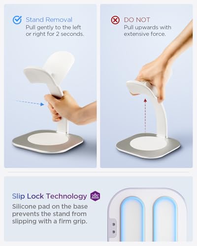 Spigen DR110 Stand Compatible with Apple Vision Pro M2 (2024), Samsung Galaxy XR, Meta Quest 3/Meta Quest 3S and Universal VR Headset Display Dock Station - Silver - Image 5