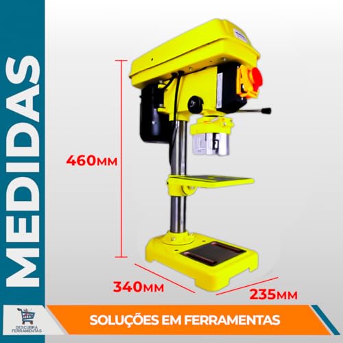 Furadeira de Bancada MFB-13 Menegotti 1/2'' 350W 60HZ C/Motor Monofasico (13 MM) Profissional - 12