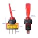Gebildet 6pcs Conmutador de Palanca el Plastico 20A 12VDC,Interruptor de Palanca 2...