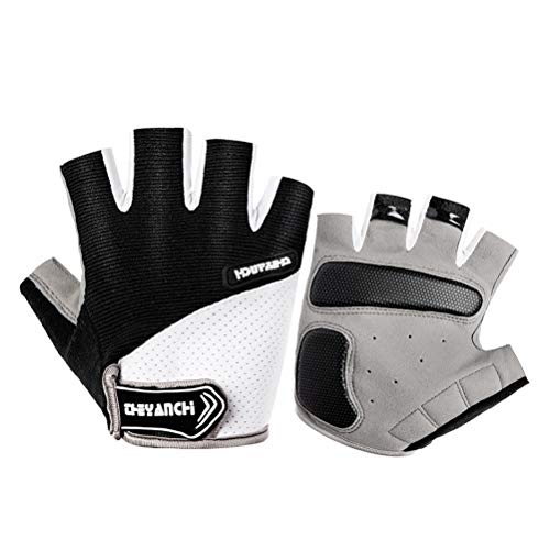 WIFUN Half Finger Cycling Gloves, Mountain Road Bike Gloves Breathable Outdoor Cycling Gloves Half Finger Fingerless Cycling Short Bike Gloves for Mens Women