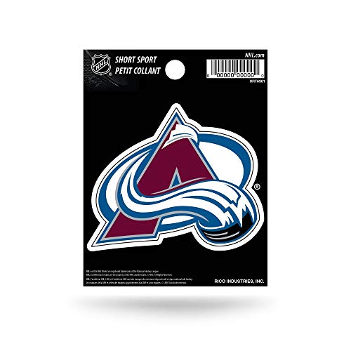 Rico Industries NHL Hockey Colorado Avalanche Short Sport Decal 3.75' x 4.75' Die Cut Team Logo Short Sport Decal - image 1