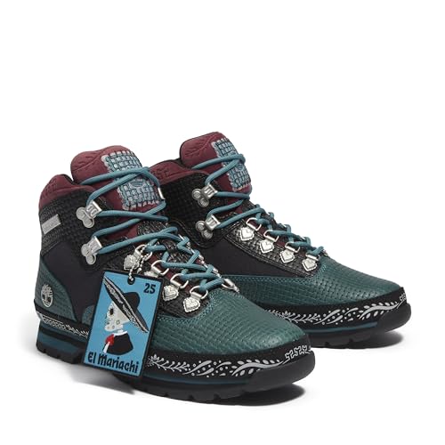 Timberland Timberland Men's Euro Hiker MID LACE UP BOOT, GREEN, 10 Medium