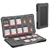 HEIYING Rangement Carte Mémoire pour Cartes SD/TF, Étui de Stockage Portable pour Carte SD Compatible avec 20 SDXC SDHC et 20 TF Emplacements pour Cartes