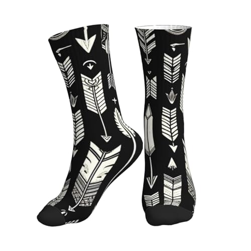 Augenstern Unisex Crew Sport Socks Tribal-Arrows-Aztec Outdoor Recreation Socks