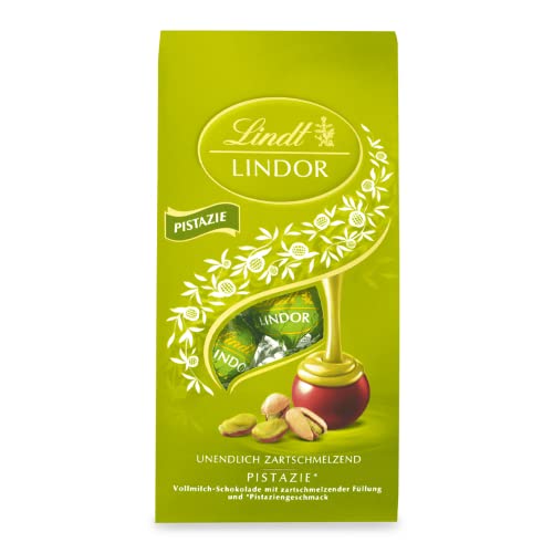 Lindt LINDOR Schokolade Kugeln, Pistazie, 137 g