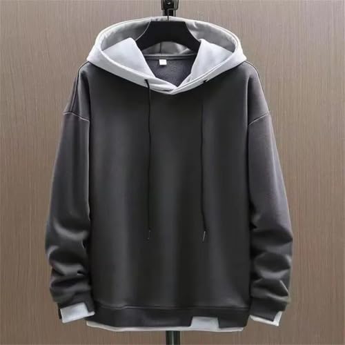 Men Hoodies Street Pullover Long Sleeve Patchwork Sweatshirt Men Streetwear Hoodie2