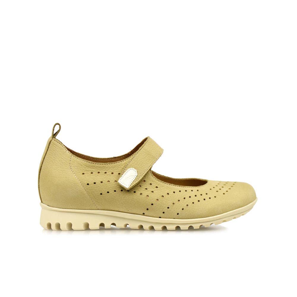 PieSanto - Zapato Bailarina en Piel con Cierre Gancho y Bucle 220563 para: Mujer