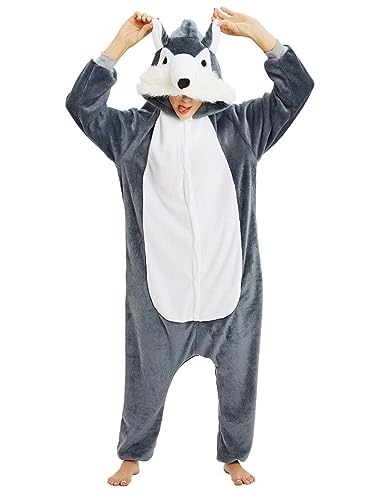 Combinaison Pyjama Adulte Kigurumi Chaude et Confortable Hiver Polaire Pilou Une Pièce Douce avec...