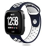 Hagibis Bands Compatible with Versa Sport Silicone Replacement Strap,Breathable Accessories Wristband for New Versa Smart Fitness Watch