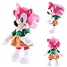 cgzlnl 28Cm Jouet en Peluche Sonic Amy Rose Sonic-Ombre-Argent Le Hérisson Tails Knuckles L'Échidné, Poupée Animaux en Peluche Doux Cadeaux pour Enfants