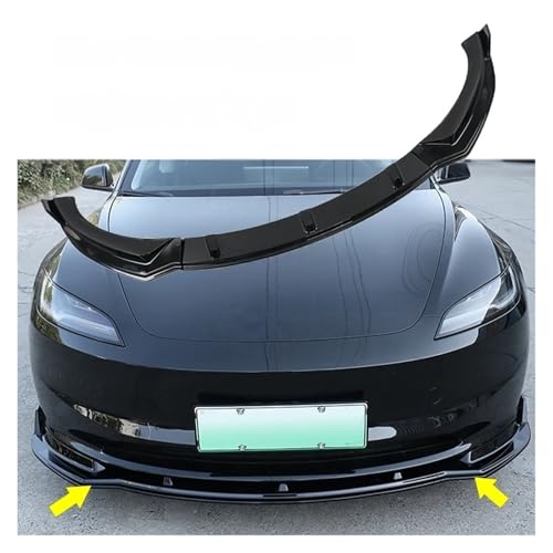Becquet diffuseur glossy carbon pour lèvre de spoiler Tesla 2024 - 2