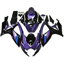 Ceramicszb Motorcycle Complete Fairings Fit for Suzuki 2008 2009 2010 GSXR600 GSXR750 K8 GSX-R600 GSX-R750 08 09 10 GSXR 600 GSXR 750 ABS Plastic Bodywork Purple Black