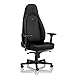 noblechairs Icon Chaise de Gaming - Chaise de Bureau - Cuir Synthétique PU - Êdition Noire