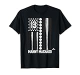 Baseball American Flag Manny Machado San Diego Baseball T-Shirt