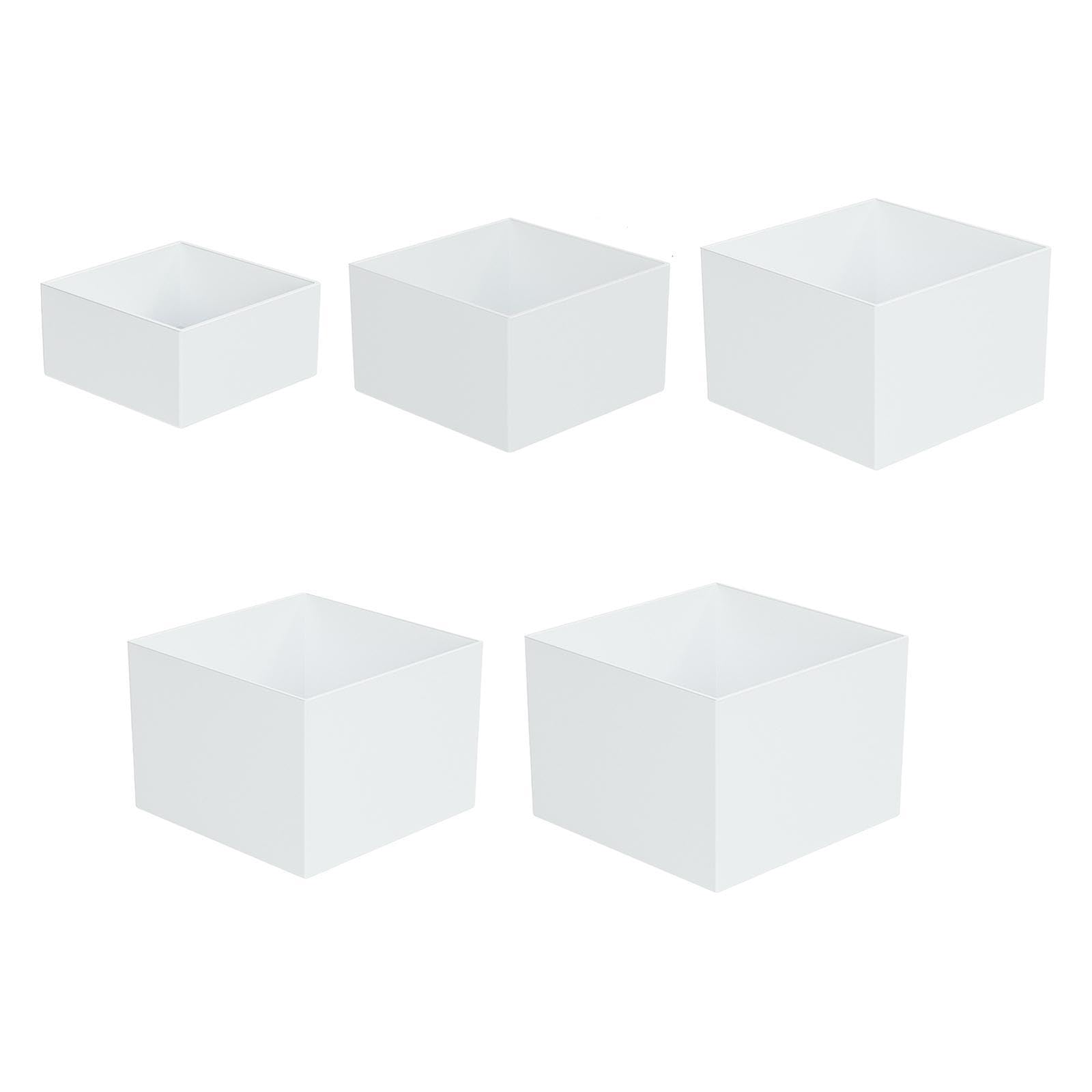Sharplace Lot de 5 rehausseurs de buffet, présentoirs en forme de cube, avec fonds creux, présentoir de table à desserts pour fêtes