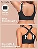 Vertvie Jelly Bras for Women Plus Size Minimizer Soft Wireless Push Up Bra Full Supportive Older Lift Back Coverage Bralette(Black,34DDD)