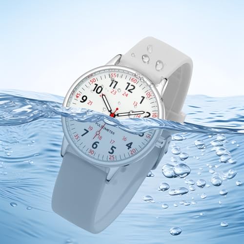 IBSO Women Watch for Nurse Easy to Read Dial Wristwatches Silicone Band Water Resistant Watches Second Hand and 24 Hour (0027 White) by IBSO - Used condition - Image 6