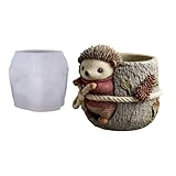 Stacheliger geformter Elastomer Bastelguss für Kolophonium Betonunternehmungen Einzigartiger Farmer Flammenbecher Kreatives Geschenk für Urlaub, Geburtstage Kolophoniumguss für