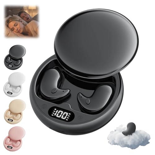 2026 Mindbuds Die Komfortablen Earbuds Ohne Druckgefühl Mindbuds Schlafkopfhörer Mind Buds Zum Schlafen mit LED-Anzeige Noise-Masking Null Schmerzen Blockiert Schnarchen Seitenschläfer(A)
