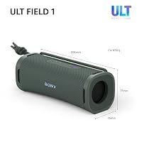 Sony ULT Field 1 - Kabelloser tragbarer Bluetooth-Lautsprecher mit ULT Power Sound, kraftvollem Bass, IP67, wasserdicht, staubdicht, stoßfest, 12h Akku, klare Gesprächsqualität, Outdoor - Forest-Gray – Ansicht 9