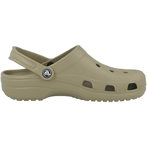 Crocs Unisex-Adult Classic Clogs (Best Sellers), Khaki, 13 Men/15 Women #TOP2
