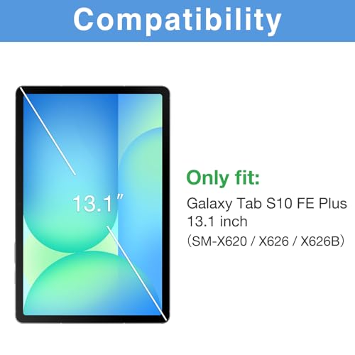 ProCase 2 Pack Screen Protector for Galaxy Tab S10 FE Plus 2025 13.1 inch, Hardness Tempered Glass Screen Film Guard for Tablet S10 FE+ (SM-X620/ X626/ X626B) 13.1" by ProCase - Used condition - Image 2