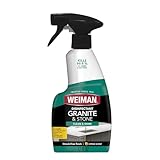 Weiman Granite Cleaner and Polish - 12 Fluid Ounce - Enhances Natural Color in Granite Quartz Marble Soap Stone and More
