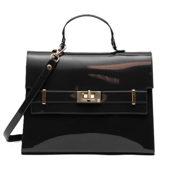 Bolsa Petite Jolie Paris Preta PJ11233 Transversal Nova