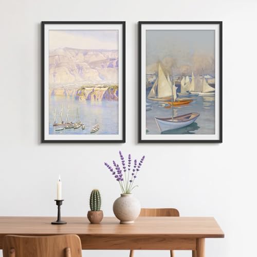 Picrit 27x40 inch Poster Frame 3 Pack, Black Poster Frame, Display Poster 24 x 36 with Mat or 27 x 40without Mat for Horizontal or Vertical Wall Mounting