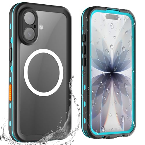 Coque iPhone 17 étanche anti-rayure évite les bris d'écran bleu