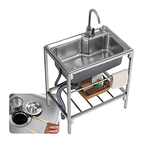 Évier utilitaire autoportant pour éviter de salir votre cuisine avec la boue extérieure