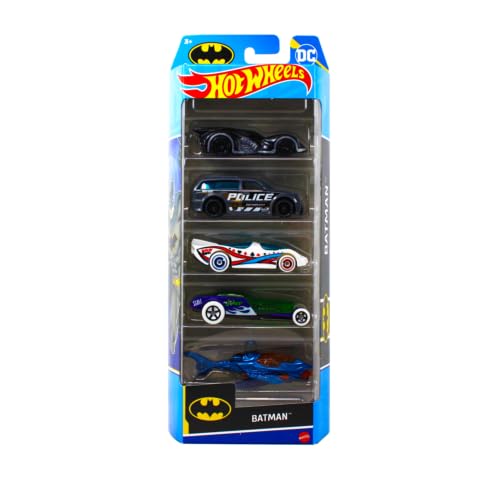 Lot De 15 Voitures Hot Wheels – Thème Batman, Street Beasts, Radiographies – 3 Boîtes De 5 – NEUF